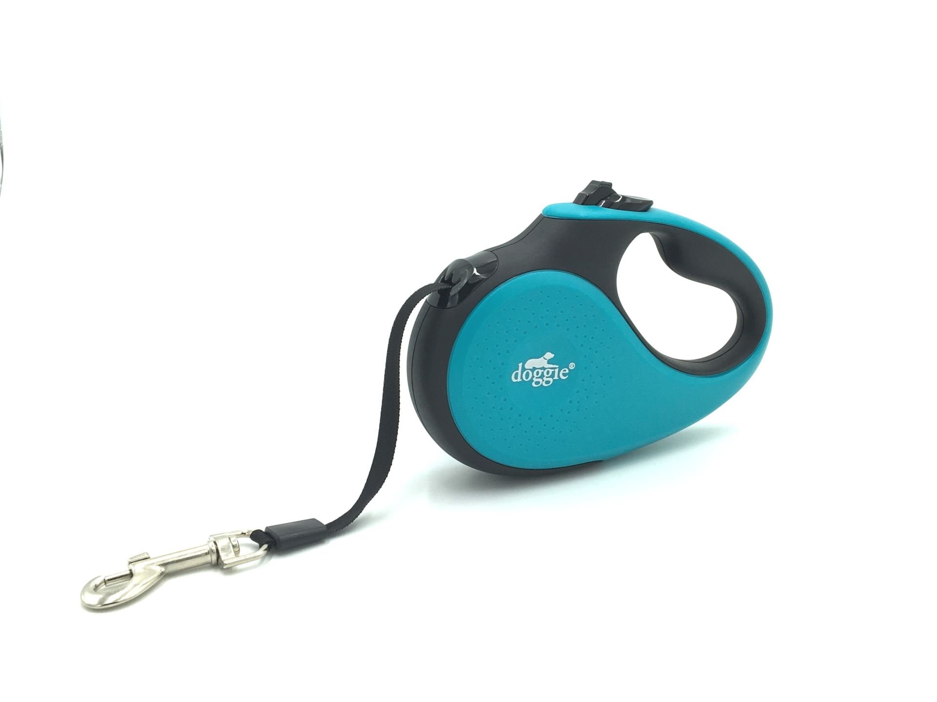 Doggie Soft Seri Otomatik Makaralı Gezdirme Tasması 15 kg / 5 M Mavi