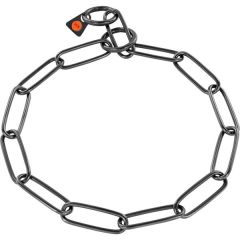 Sprenger Kürk Koruyucu Paslanmaz Çelik Siyah 3mm/50cm Köpek Tasma  Uzun Bakla