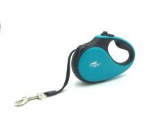 Doggie Soft Seri Otomatik Makaralı Gezdirme Tasması 15 kg / 5 M Mavi